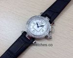 High Quality Replica Cartier Pasha Woman Black Watch Diamond-set